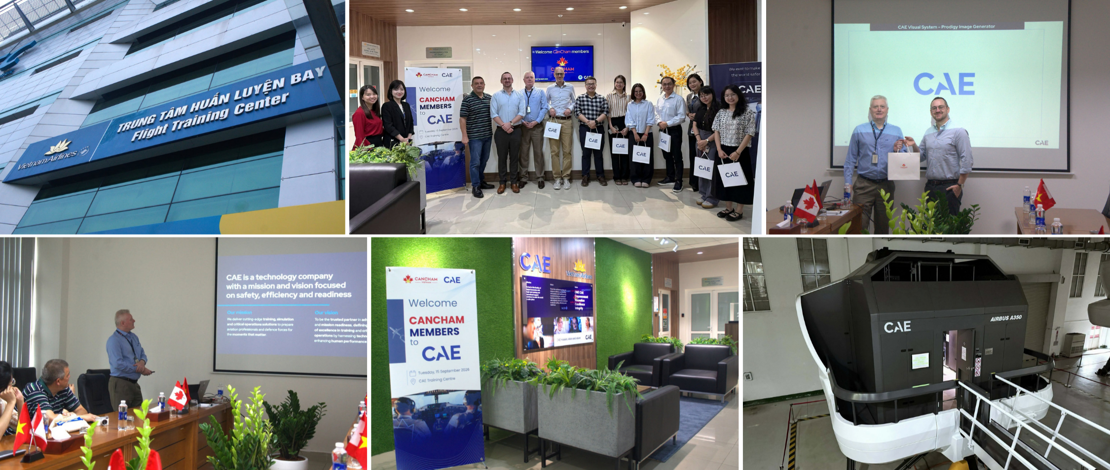 CanCham Excursion to CAE Training Centre